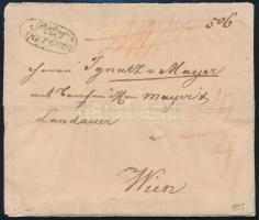 1831 Ajánlott levél Peter=wardein - Wien