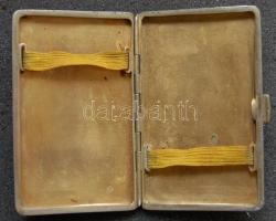 Cca 1900-as évek eleje dekoratív női, ezüst cigarettatárca 51,32g