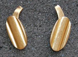 Cca 1920-as évek arany (14K) art deco mandzsettagomb párban, 6,61g, törött