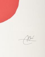 Joan Miró (1893-1983): Offszet-litográfia. papír. Sorszámozott, nyomtatott jelzéssel 112/150 Aviomar...