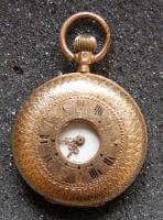 Cca 1900-as évek eleje női arany (14K) zsebóra, bruttó 28,34