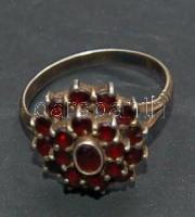 Dekoratív féldrágaköves ezüstgyűrű