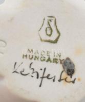 Drasche / Kispest porcelán pillangó, kézzel festett, jelzett, kis kopással, m: 4 cm