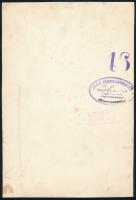 Jávor Pál, vintage filmfotó Apolló filmreklámterjesztő és Sztár filmmagazin pecsétjével, 24,5×14,5 c...