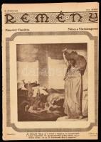 1917 Remény III. évfolyam izraelita folyóirat áprilisi száma, műmelléklet nélkül, 31p
