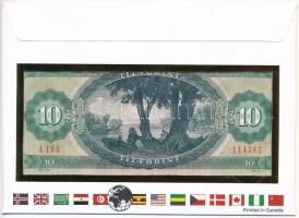 1975. 10Ft "A 104 114382" , "Hungary" bankjegyes borítékban T:I-,II hullámos pap...