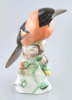 Herendi harkály, kézzel festett, jelzett, ragasztott, sérült, m:22 cm