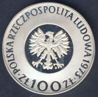 Lengyelország 1973. 100Zl Ag "Kopernikusz" T:PP