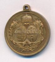 ~1900. "A Pozsonyi Közép Iskolák Torna-versenye" kétoldalas, aranyozott bronzérem füllel. ...