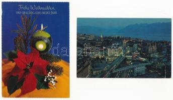 30 db MODERN külföldi város és motívum képeslap / 30 modern European town-view and motive postcards