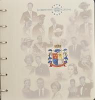 "Európa Monarchiái" 16db klf érmés boríték részletes leírást tartalmazó, német nyelvű tájé...