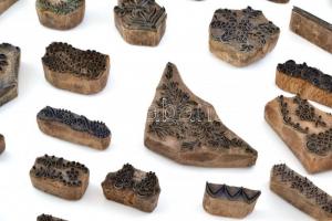 50 db kékfestő nyomóminta