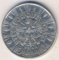 Lengyelország 1935. 10Zl Ag "Piludski" T:2/3 ph.