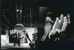 1989 '89 Tavaszi Fesztivál - Éneke az esőben, Operett Színház előadásának fotói, 6 db, felirato...