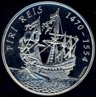 Törökország 1995. 50.000L Ag "Piri Reis vitorlás hajó" T:PP Csak 13.923db!