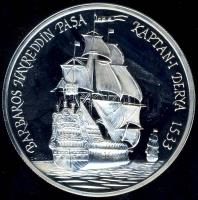 Törökország 1997. 1.500.000L Ag "Barbaros Hayreddin, hajók" T:PP Csak 7.062db!