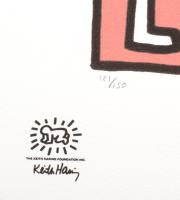Keith Haring (1958-1990): Le Mans 84. Ofszet - lito papír, jelzett a nyomaton. Számozott: 121 /150. ...