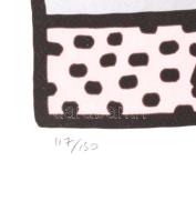 Keith Haring (1958-1990): Andy Mouse. Ofszet - lito papír, jelzett a nyomaton. Számozott: 117 /150. ...