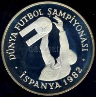 Törökország 1982. 500L Ag "Labdarúgó VB" T:PP Csak 12.000db!