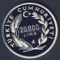 Törökország 1990. 20.000L Ag "Labdarúgás" T:PP Csak 8.796db!