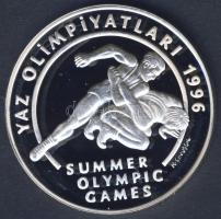 Törökország 1995. 50.000L Ag "Olimpia-bírkózás" T:PP Csak 12.476db!