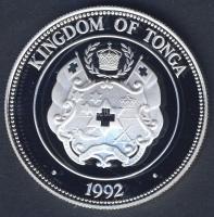 Tonga 1992. 1P Ag "Labdarúgó VB" T:PP