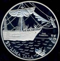Tokelau-szigetek 1993. 5T Ag "HMS Pandora hajó" T:PP Csak 15.000db!