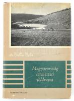 Bulla Béla: Magyarország természeti földrajza. Bp., 1962., Tankönyvkiadó. Kiadói félvászon-kötés, kiadói szakadt papír védőborítóban, volt könyvtári példány. Megjelent 2100 példányban.