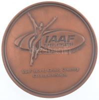 2000. IAAF (Nemzetközi Amatőr Atlétikai Szövetség) - Terepfutó Világbajnokság kétoldalas bronz emlékérem (70mm) T:1 2000. IAAF (International Amateur Athletic Federation) - World Cross Country Championships two-sided bronze medal (70mm) C:XF