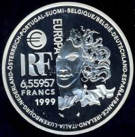 Franciaország 1999. 6,55957Fr Ag "Európa-görög és római művészet" T:PP Csak 25.000db!