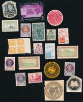 20 db vegyes levélzáró és katonai bélyeg