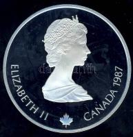 Kanada 1987. 20$ Ag "Téli olimpia-síelés" T:PP