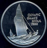 Kajmán-szigetek 1988. 5$ Ag "Olimpia-vitorlázás" T:PP Csak 20.000db!