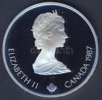 Kanada 1987. 20$ Ag "Téli olimpia-jégtánc" T:PP