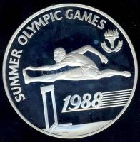 Barbados 1988. 20$ Ag "Olimpia-gátfutás" T:PP Csak 15.000db!