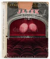 Bárdos Artur: Játék a függöny mögött. Bp., 1942, Dr. Vajna és Bokor, 210+(2) p. Lapszámozáson belül 12 képtáblával (4 színes, díszlettervek és képek) és számos szövegközi illusztrációval. A borító és a rajzok Kolozsváry Sándor munkái. Kiadói félvászon-kötés, sérült, kissé hiányos kiadói papír védőborítóban.