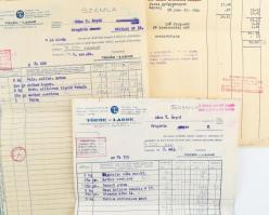 cca 1940 15 db gyógyszer, drogéria és gyógyszergyári számla fejlécesek,