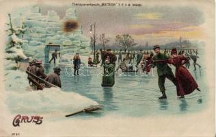Ice-skating litho