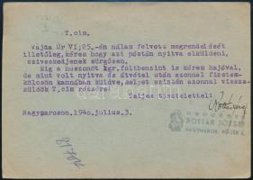 1940 Nagymaros Szent Antal drogéria levelezőlap