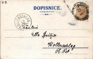 1899 (Vorläufer) Zirovnice, Továrna, Ze strany jizní, Radnice / factory, town hall. Lit. Th. Böhm Ar...