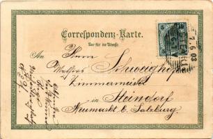 1903 Steyr, Garsten, Neulust, St. Ulrich. Ottmar Zieher Art Nouveau, floral, litho (small tear)