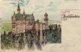 Castle Neuschwanstein hold to light litho (b)