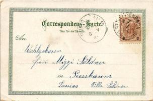 1897 (Vorläufer!) Weissenbach an der Triesting, Herz Jesu Kirche / church. Regel & Krug Art Nouv...