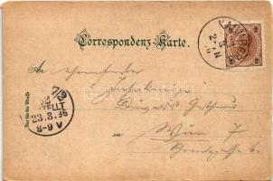 1896 (Vorläufer!!!) Sankt Corona am Wechsel, Hafnerberg, Altenmarkt, St. Corona. Art Nouveau, floral...