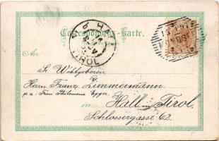 1900 Scheibbs, Warte am Blasenstein, Erlauf-Quai, Marktplatz, Ötscher. Regel & Krug Art Nouveau,...