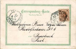 1898 (Vorläufer) Bad Vöslau, Hotel Zwirschütz, Hotel Hallmayer. Regel & Krug Art Nouveau, floral...