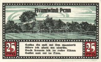 Német Birodalom / Weimari Köztársaság / Ahrensbök 1920. 25Pf + 50Pf + 100Pf 3klf db, teljes sor T:I