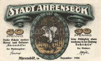 Német Birodalom / Weimari Köztársaság / Ahrensbök 1920. 25Pf + 50Pf + 100Pf 3klf db, teljes sor T:I