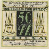 Német Birodalom / Weimari Köztársaság / Altona 1921. 25Pf(2x) + 50Pf(2x) + 75Pf(2x) összesen 6klf db...