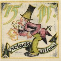 Német Birodalom / Weimari Köztársaság / Altona 1921. 25Pf(2x) + 50Pf(2x) + 75Pf(2x) összesen 6klf db...